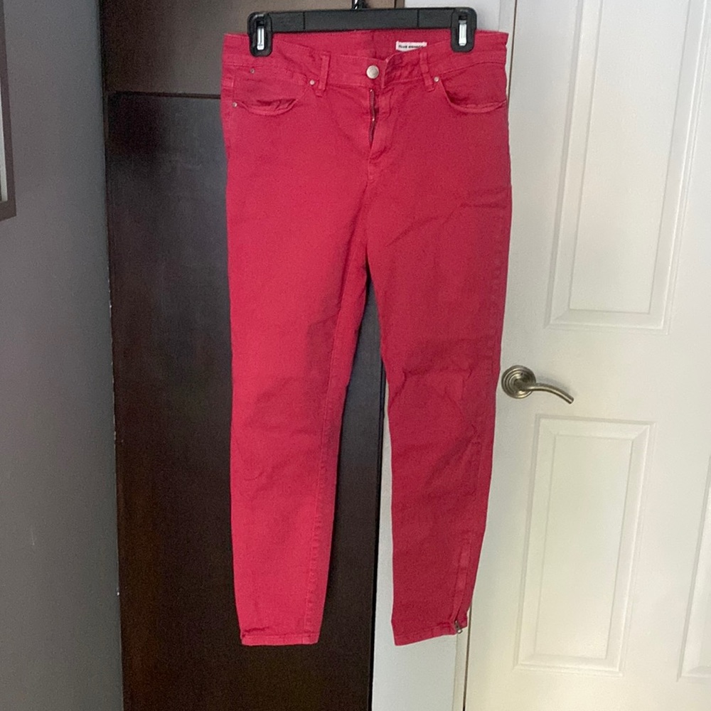 Club Monaco red skinny pants size 28